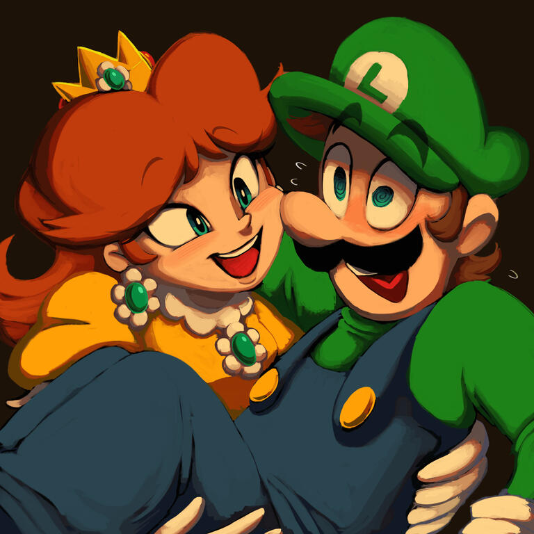Luigi & Daisy Fanart Luigi & Daisy Fanart